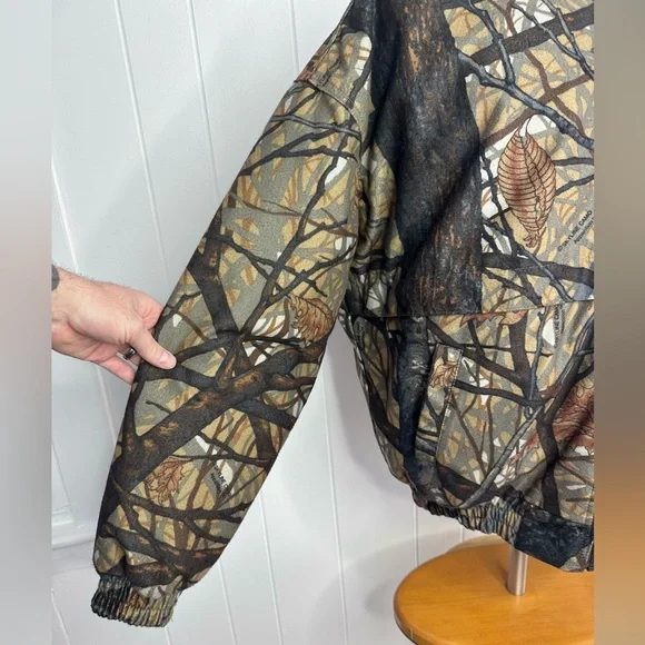 Vintage Cabelas Skyline Camo 2 piece Set - Insulated Hunting Jacket & Pants - Picture 8 of 15